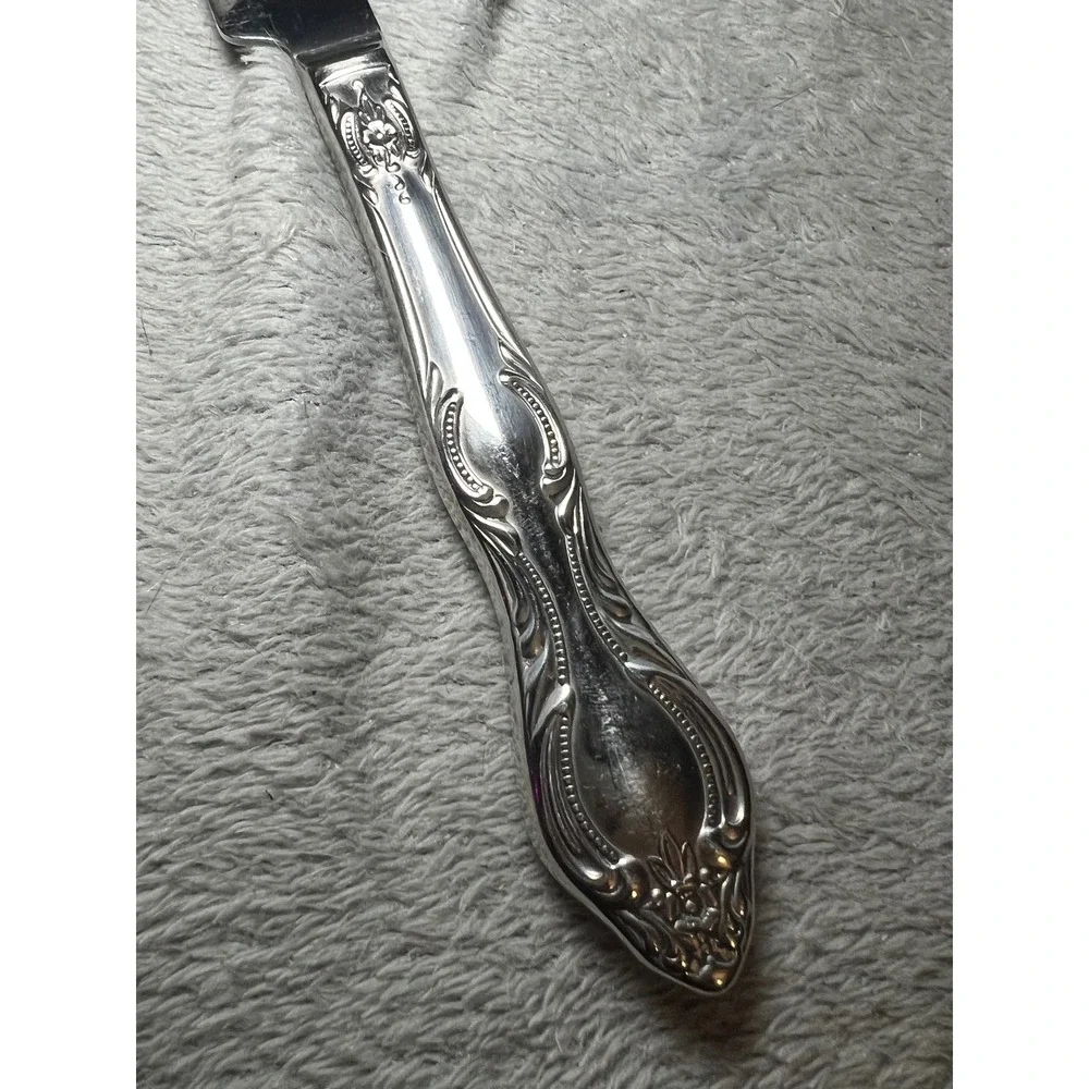Princess House Fantasia Stainless Carving   Knife Floral Scroll Flatware USA